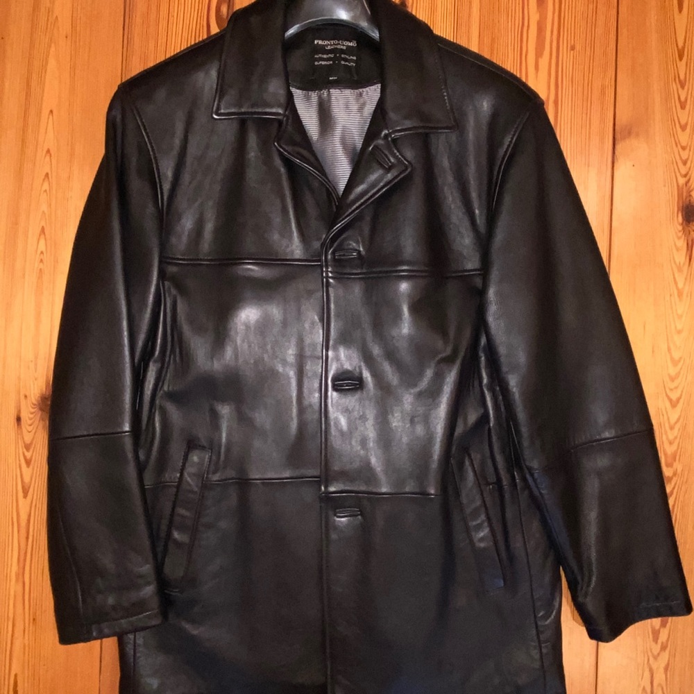 Pronto Uomo Leather Dress Jacket